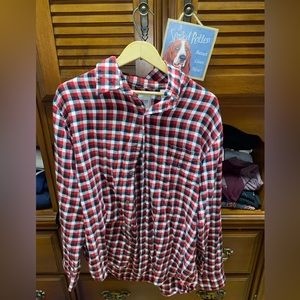 Chaps Flannel Red,Black,White Checkers